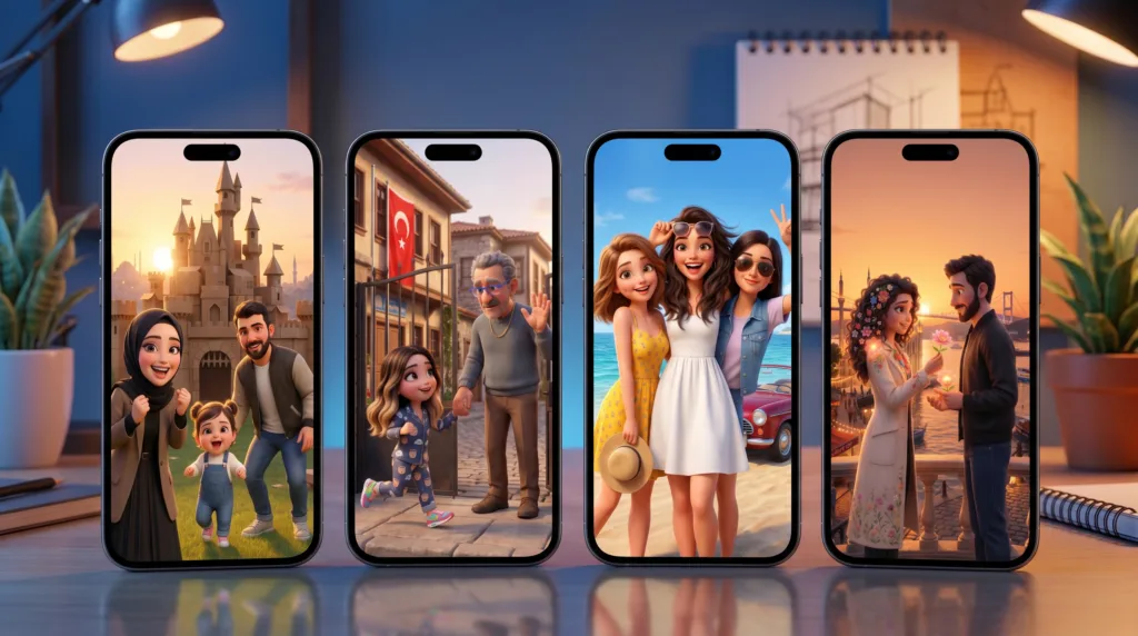 Pixar Disney Stilinde animasyonlar